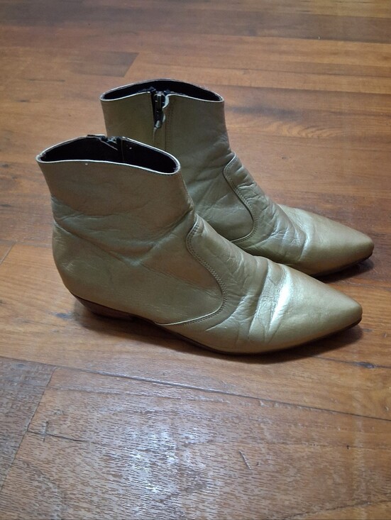 Men\'s Custom Made Rombo De La Rosa Gold Boots 11 main image 6